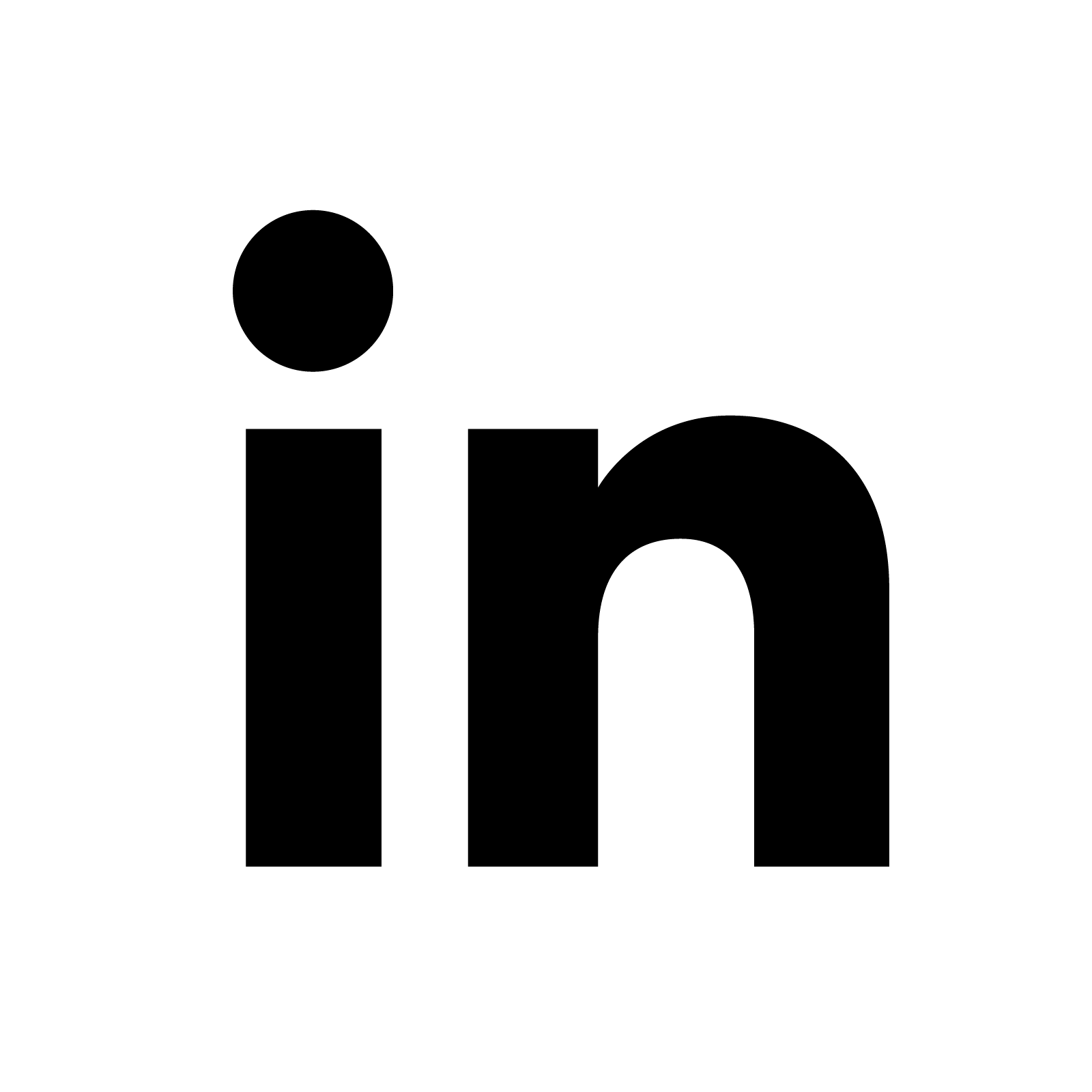 linkedin logo white